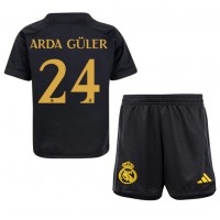 Dječji Nogometni Dres Real Madrid Arda Guler #24 Rezervni 2023-24 Kratak Rukav (+ Kratke hlače)